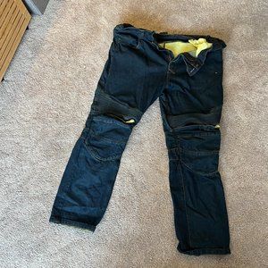 Kevlar Lined Motorcycle Jeans with Pads - Size 44